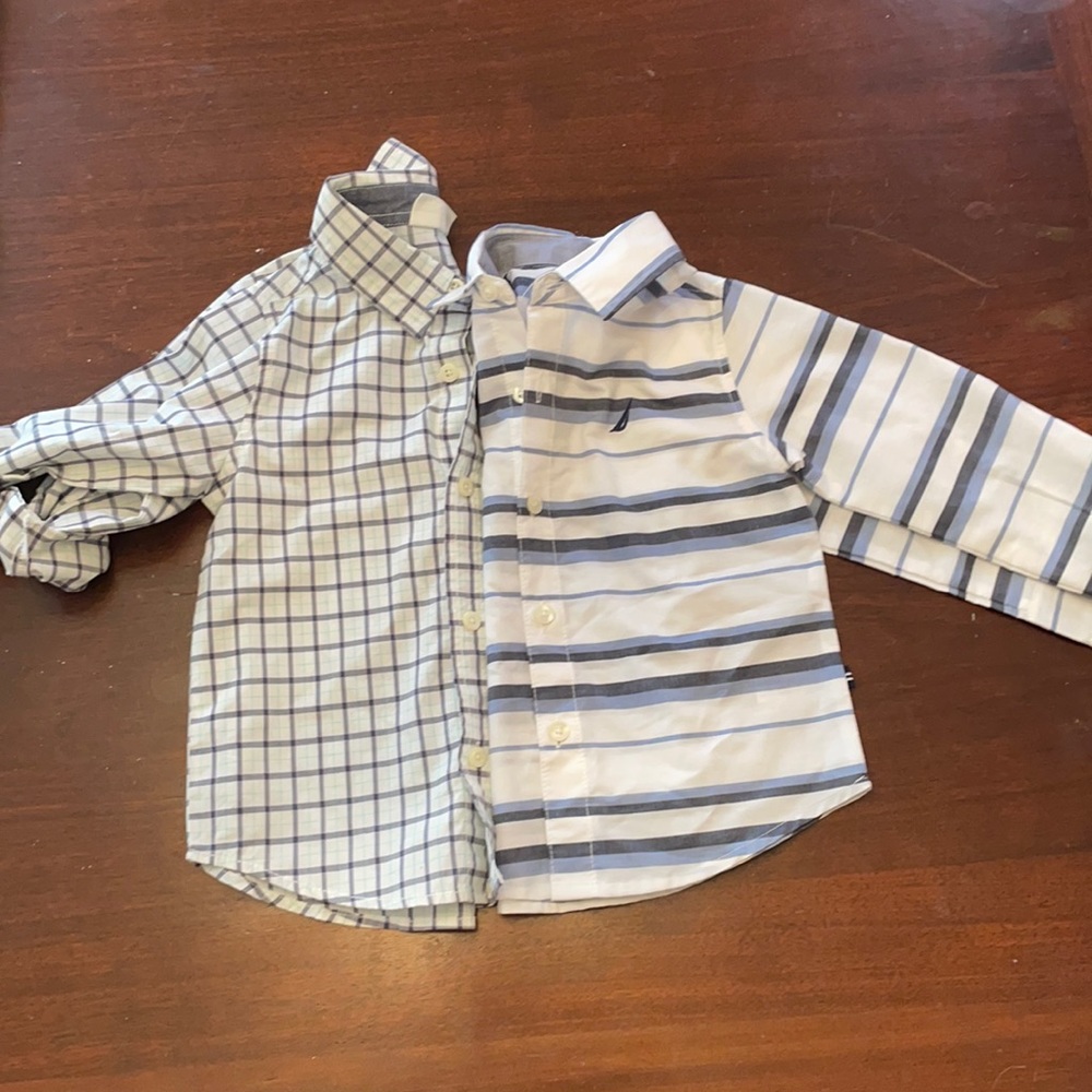 nautica & crazy 8 dress shirt 2T
